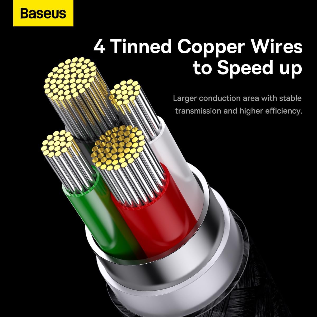 Baseus StarSpeed Series 3-in-1 USB Cable USB-C + Micro-USB + Lightning 3.5A Fast Charging 1.2m