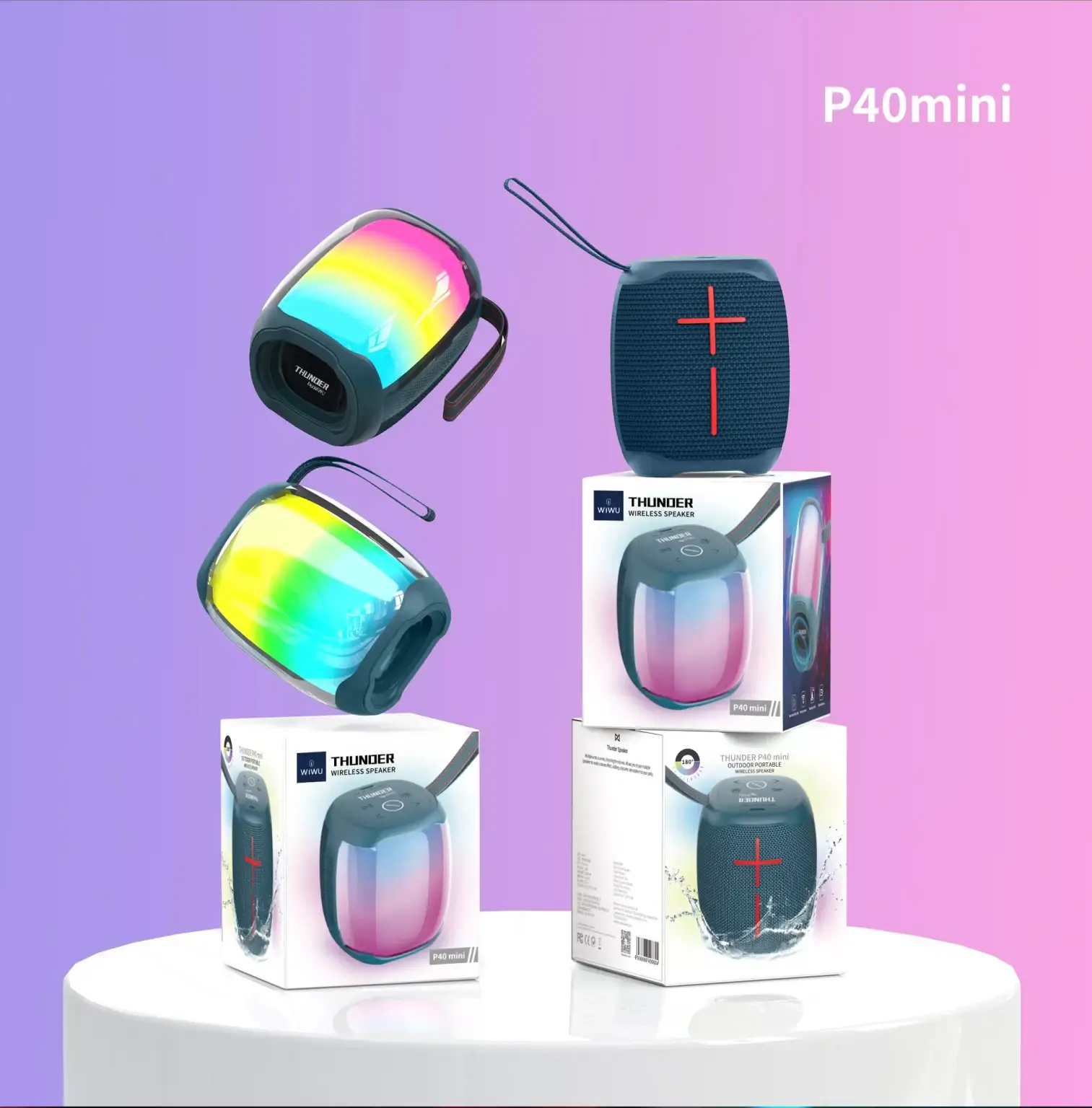 WiWU Thunder P40 Mini Portable Bluetooth Speaker