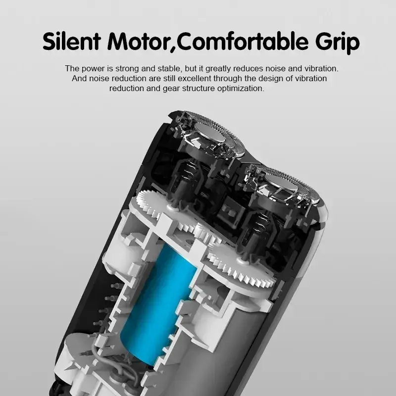 Xiaomi MIJIA S100 Dual-Blade Electric Shaver USB Rechargeable Rotary Razor for Men
