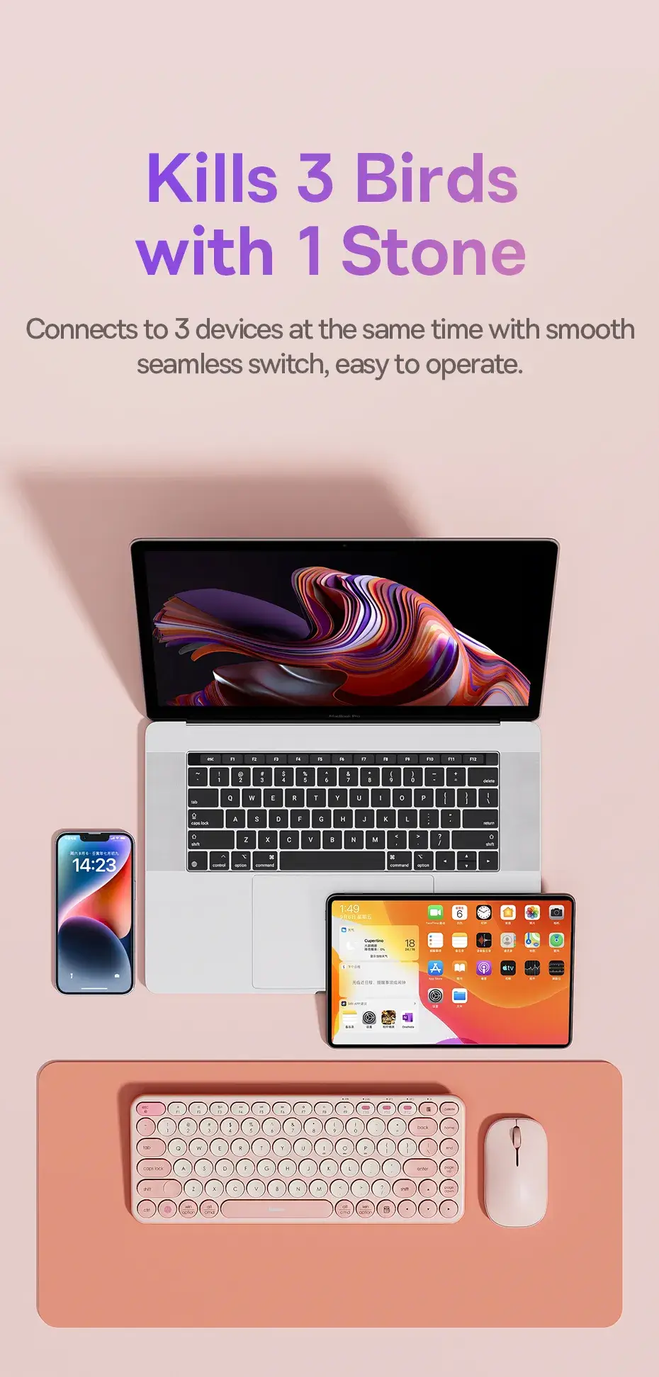 Baseus K01A Wireless Tri-Mode Keyboard