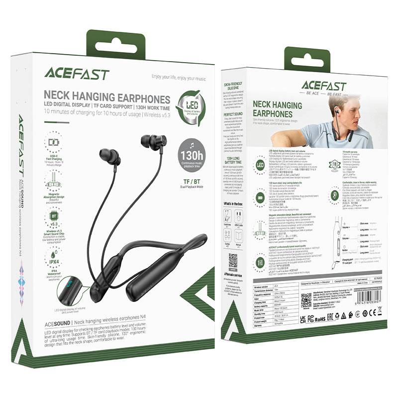 ACEFAST N4 Wireless Bluetooth Neckband Earphones