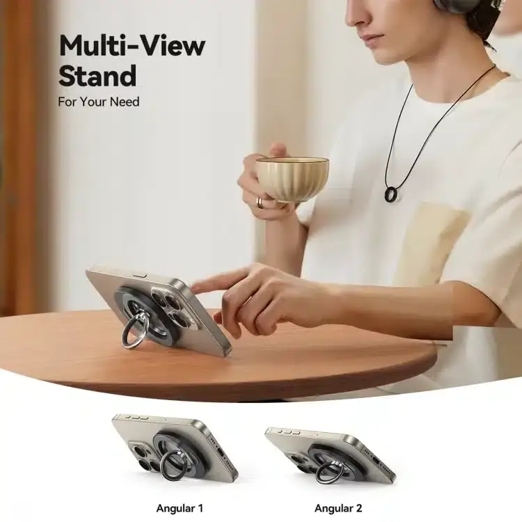 JOYROOM JR-ZS420 360° Rotatable & Foldable Magnetic Phone Ring Holder Stand