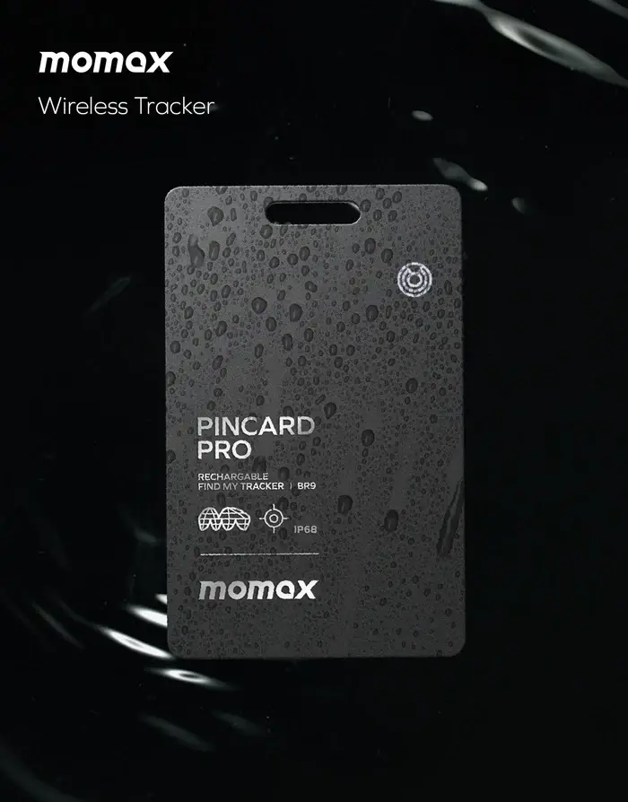 Momax BR9 PinCard Pro Rechargeable Find My Tracker