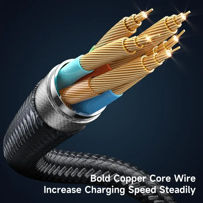 McDodo CA-3630 Digital Pro USB-C Cable 6A Super Charge, Auto Power Off, Transparent Design, 1.2M