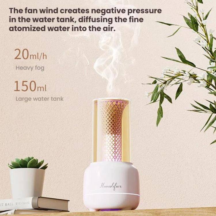 150ml Candle Light Aroma Diffuser Timable Air Humidifier Essential Oil Night Light