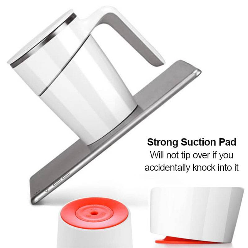 ARTIART Grace 470ml Stainless Steel Spill-Proof Suction Mug with Flip-Top Lid