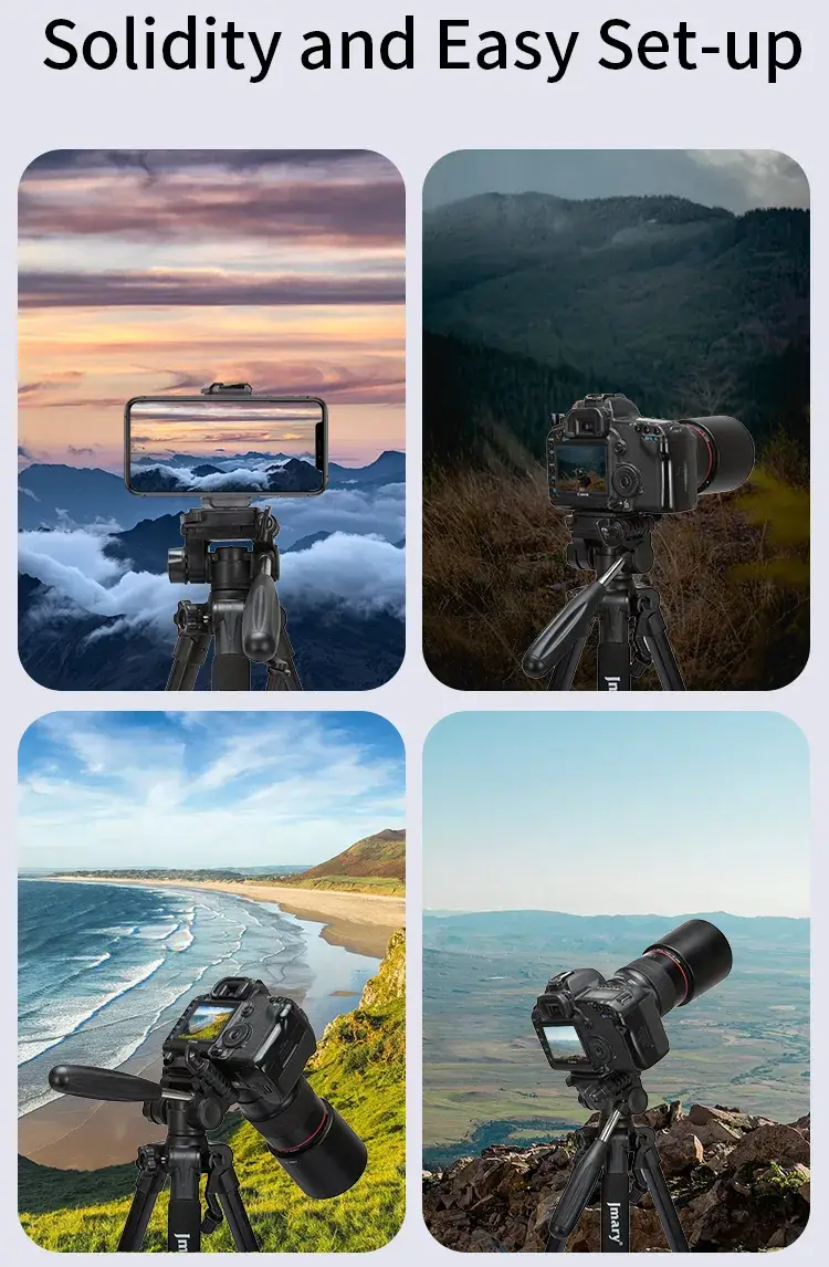 Jmary KP-2234 Professional Aluminum Alloy DSLR Camera Tripod Stand