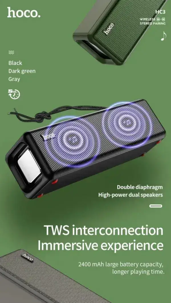 Hoco HC3 Bounce Portable Wireless Bluetooth Speaker