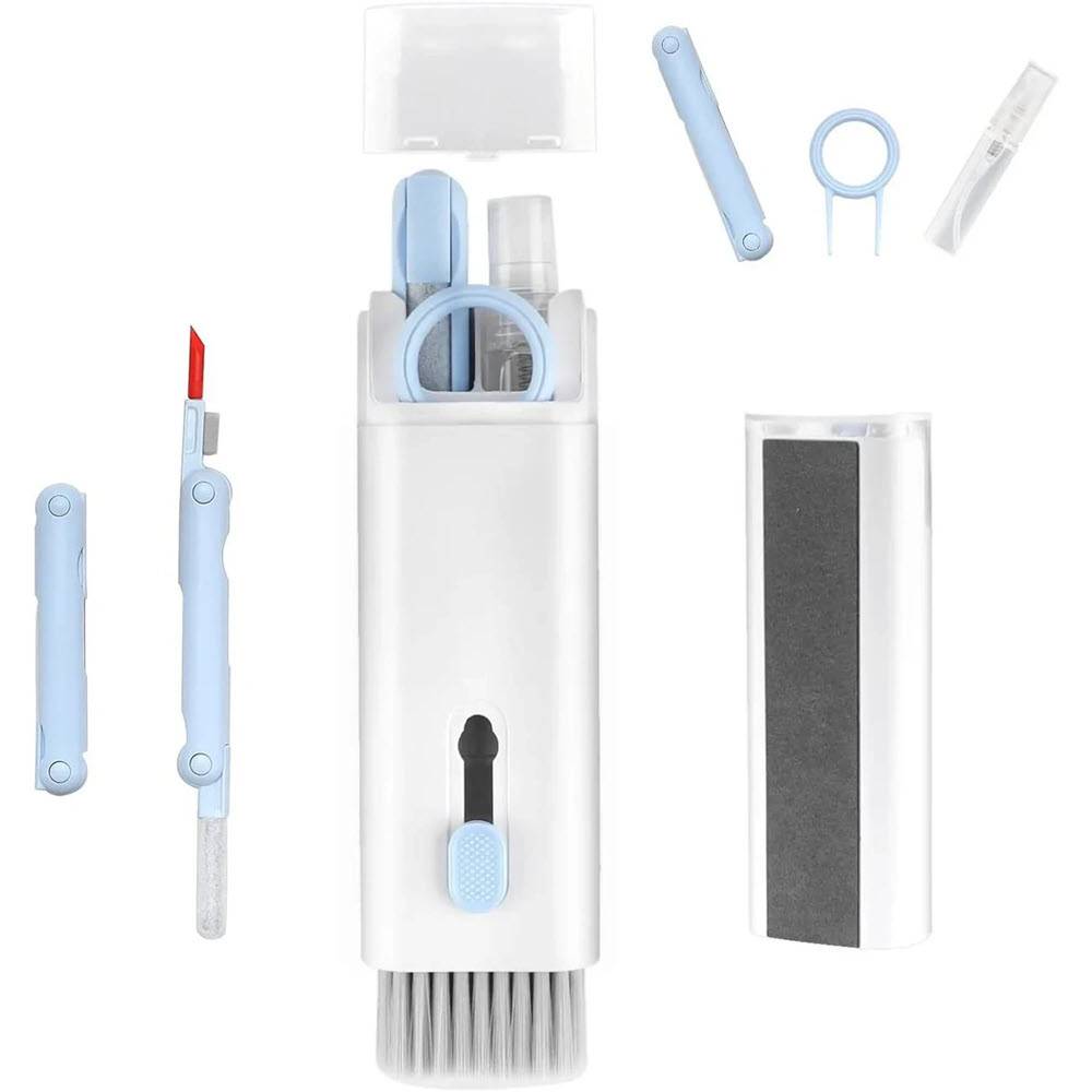 COTECi 75002 8-in-1 Electronic Cleaning Kit with Key Puller Pen Brush & Spray Bundle