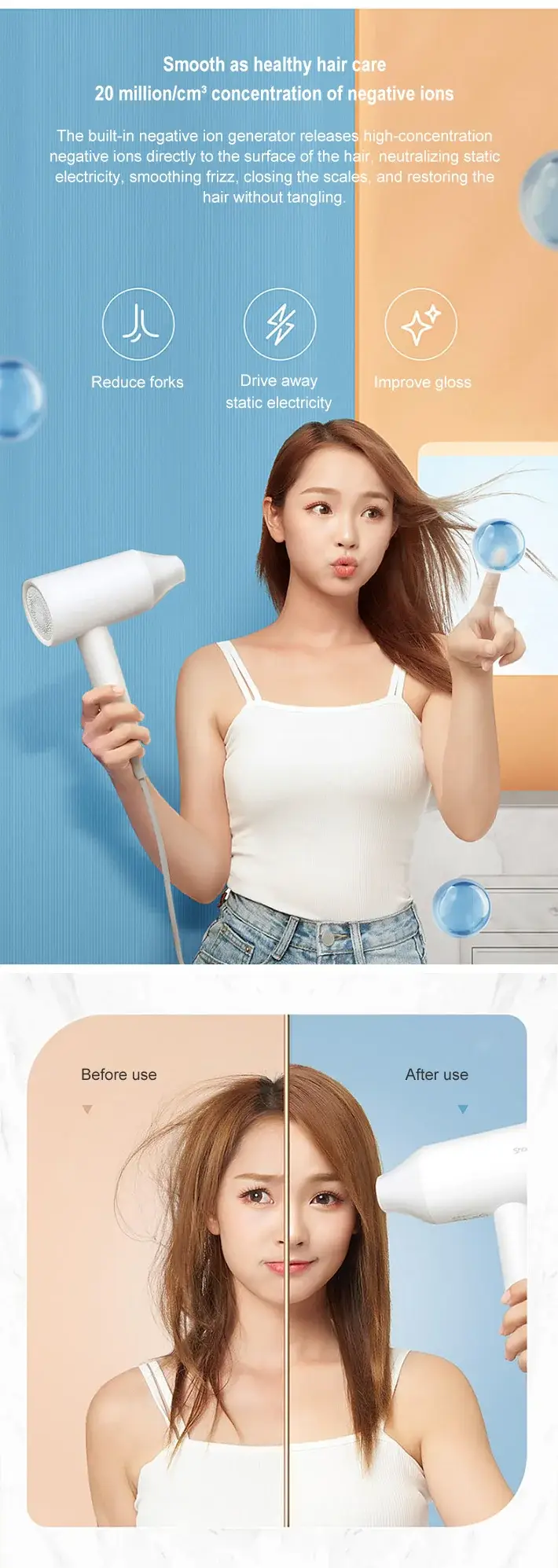 Xiaomi SHOWSEE A1 Experience Salon-Quality Hair Drying at Home