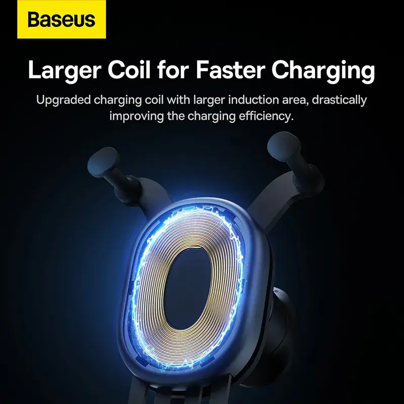 Baseus Stable Gravitational Wireless Car Charger Pro 15W Fast Charging