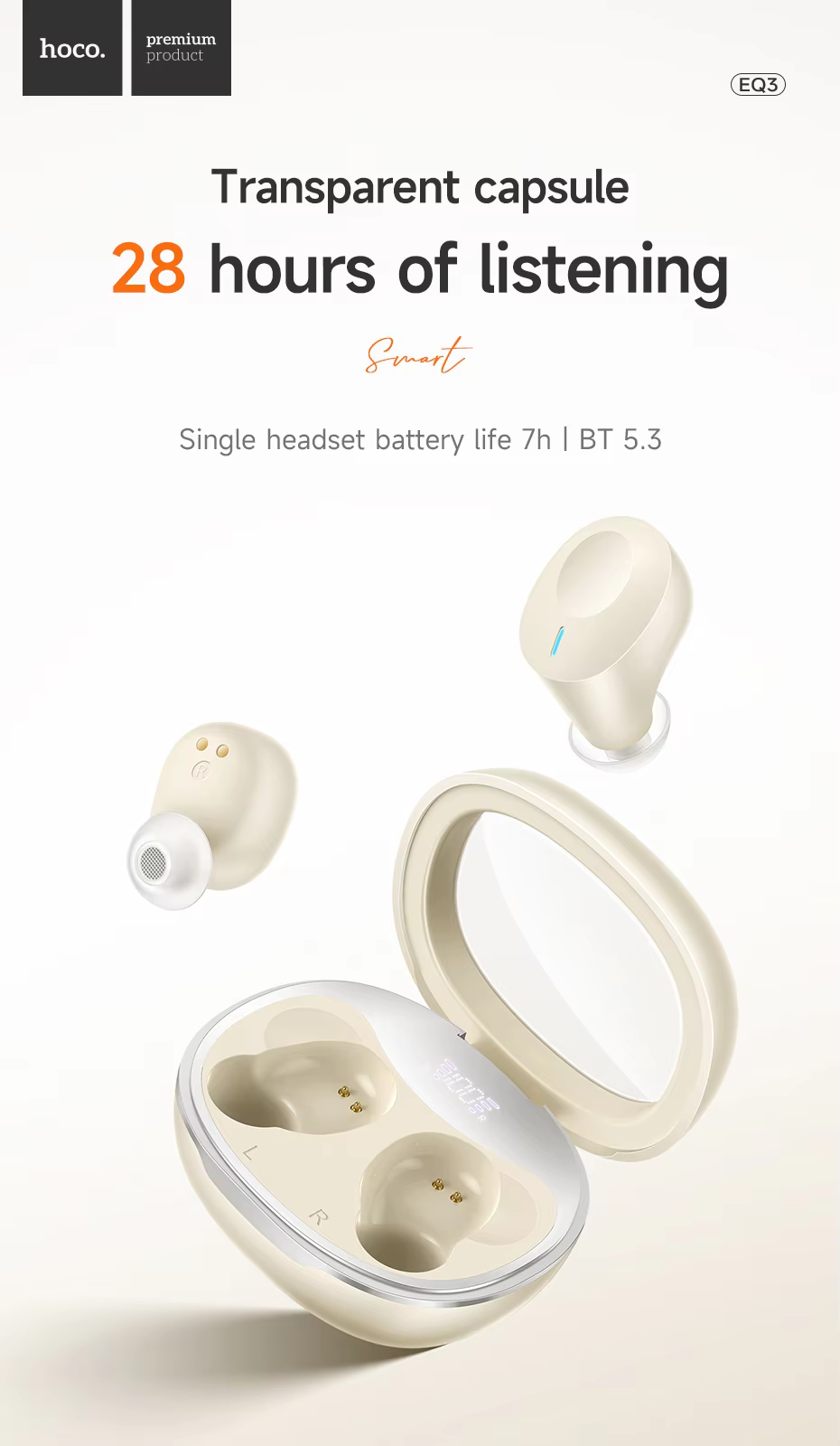 HOCO EQ3 True Wireless Earbuds