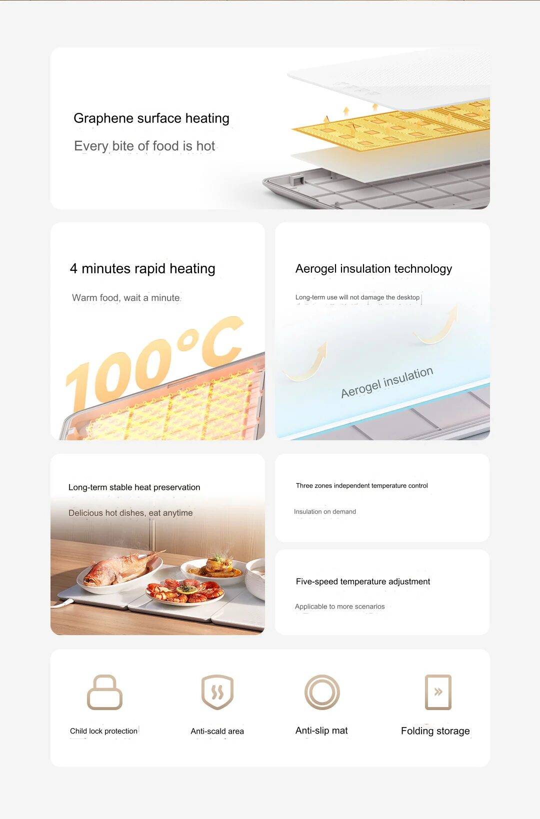 Xiaomi Mijia Foldable Electric Food Warmer Lunch Box