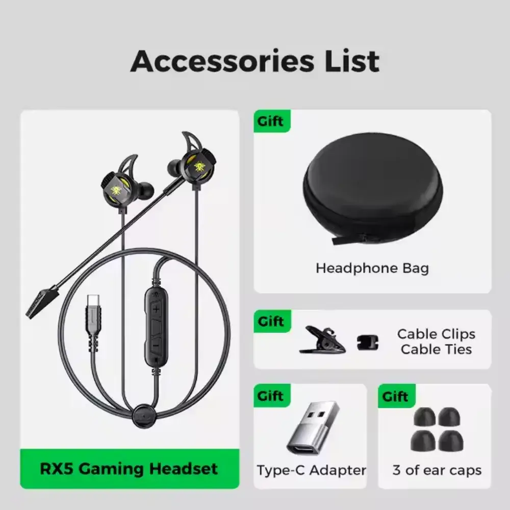 Plextone Rx5 Refire Type-c Gaming Wired Headphone