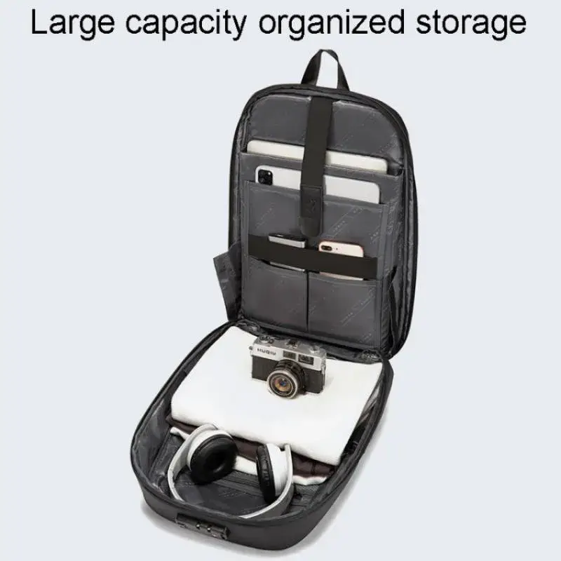 BANGE BG-7251 Men's Business Laptop Backpack Large-Capacity Waterproof Double-Shoulder Bag