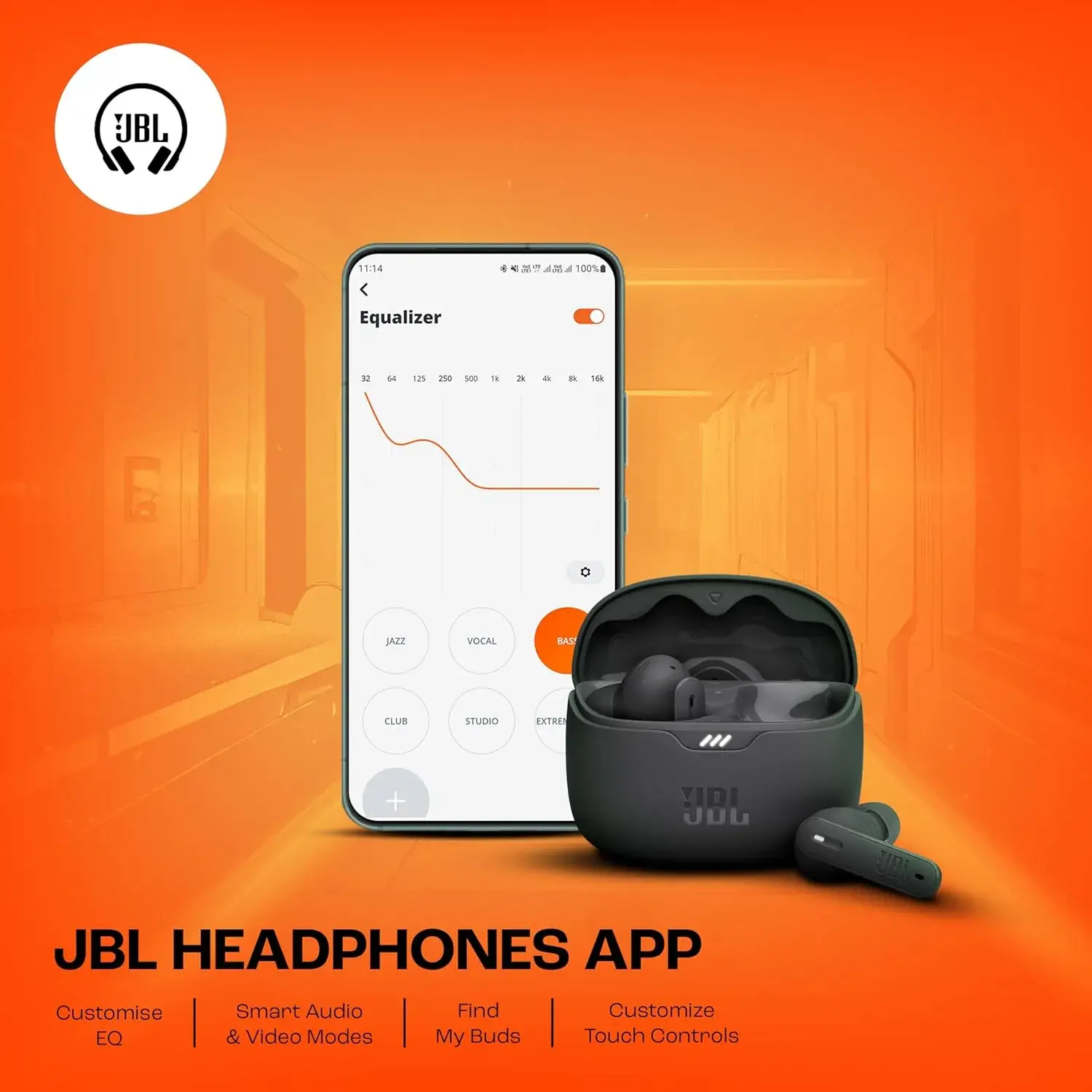 JBL Tune 245NC True Wireless In-Ear Noise-Cancelling Earbuds