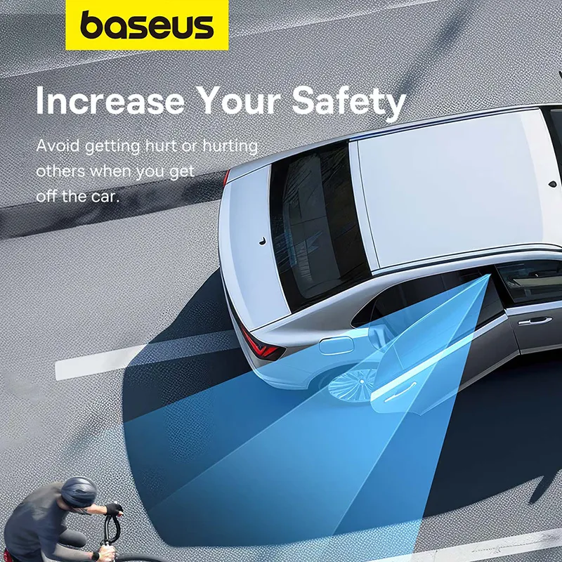 Baseus C11537200111-00 Car Blind Spot Mirror with Safety Hammer 