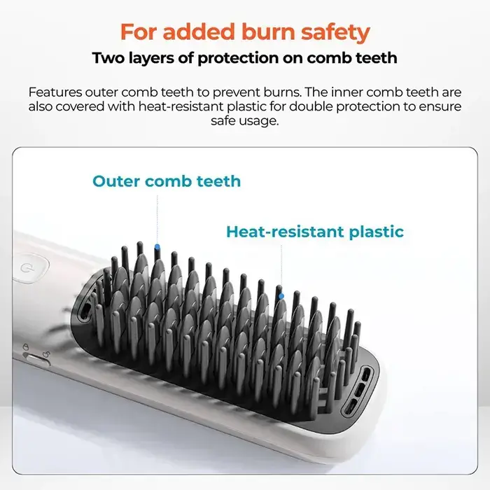 Xiaomi Mijia MJZFS01LF Cordless Hair Straightener Brush Hair Brush Comb with Negative Ions