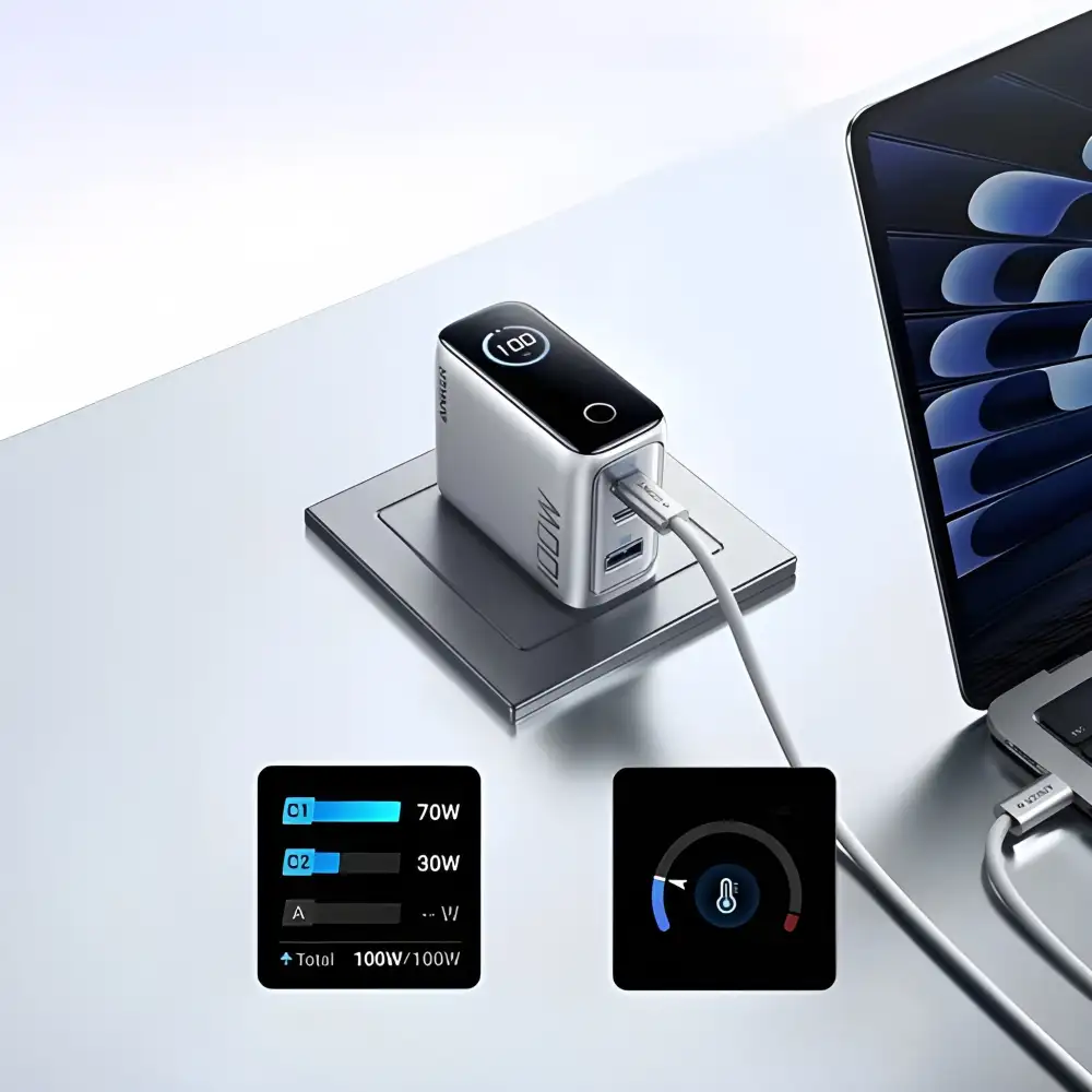 Anker 100W Smart Display Charger Lite Triple-Port Fast Charging Station