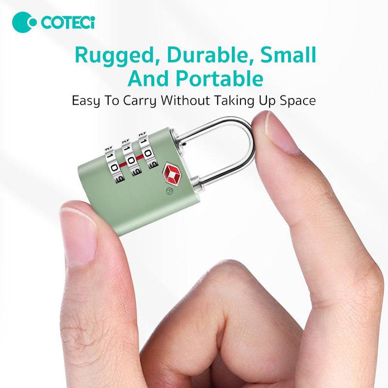 Coteci TR-001 Zinc Alloy TSA-Approved 3-Digit Combination Lock