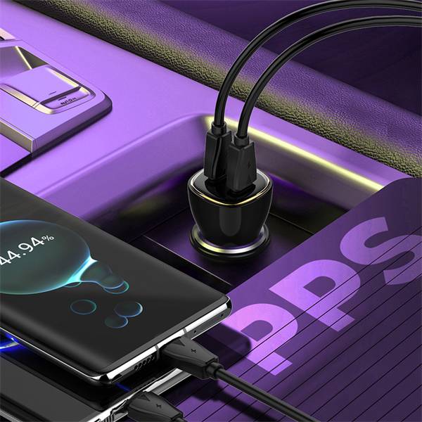 LDNIO C104 60W Dual PD Super Fast Car Charger with Dual USB-C Outputs