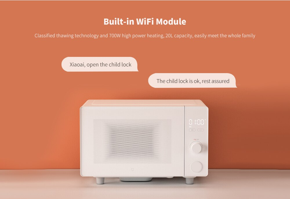 Xiaomi Mijia Microwave Oven Smart & App Controlled 20L