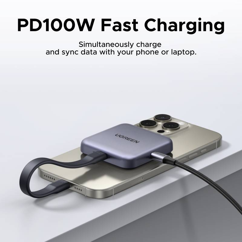 UGREEN CM898 MagFlow Portable Magnetic USB-C Card Reader