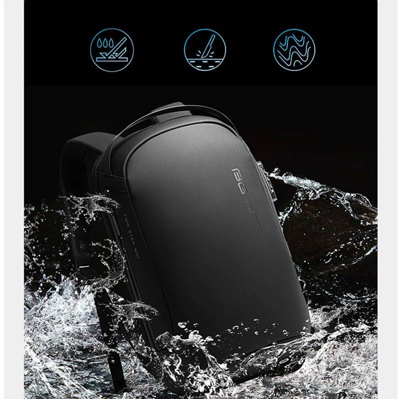 BANGE BG-7225 Anti-Theft Water-Resistant Laptop Backpack with USB Charging Port