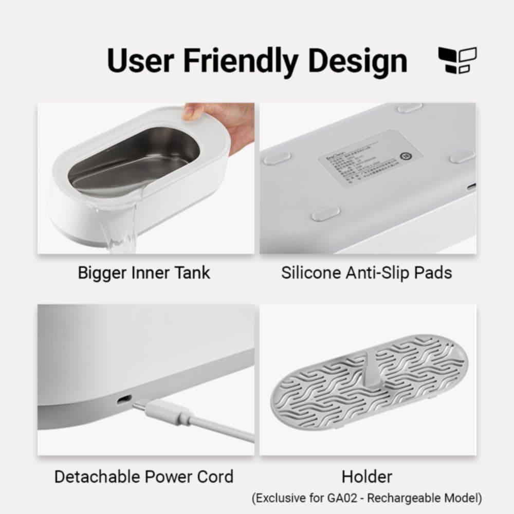 Xiaomi EraClean GA02 Ultrasonic Cleaner with 45000Hz High-Frequency Vibration Cleaning
