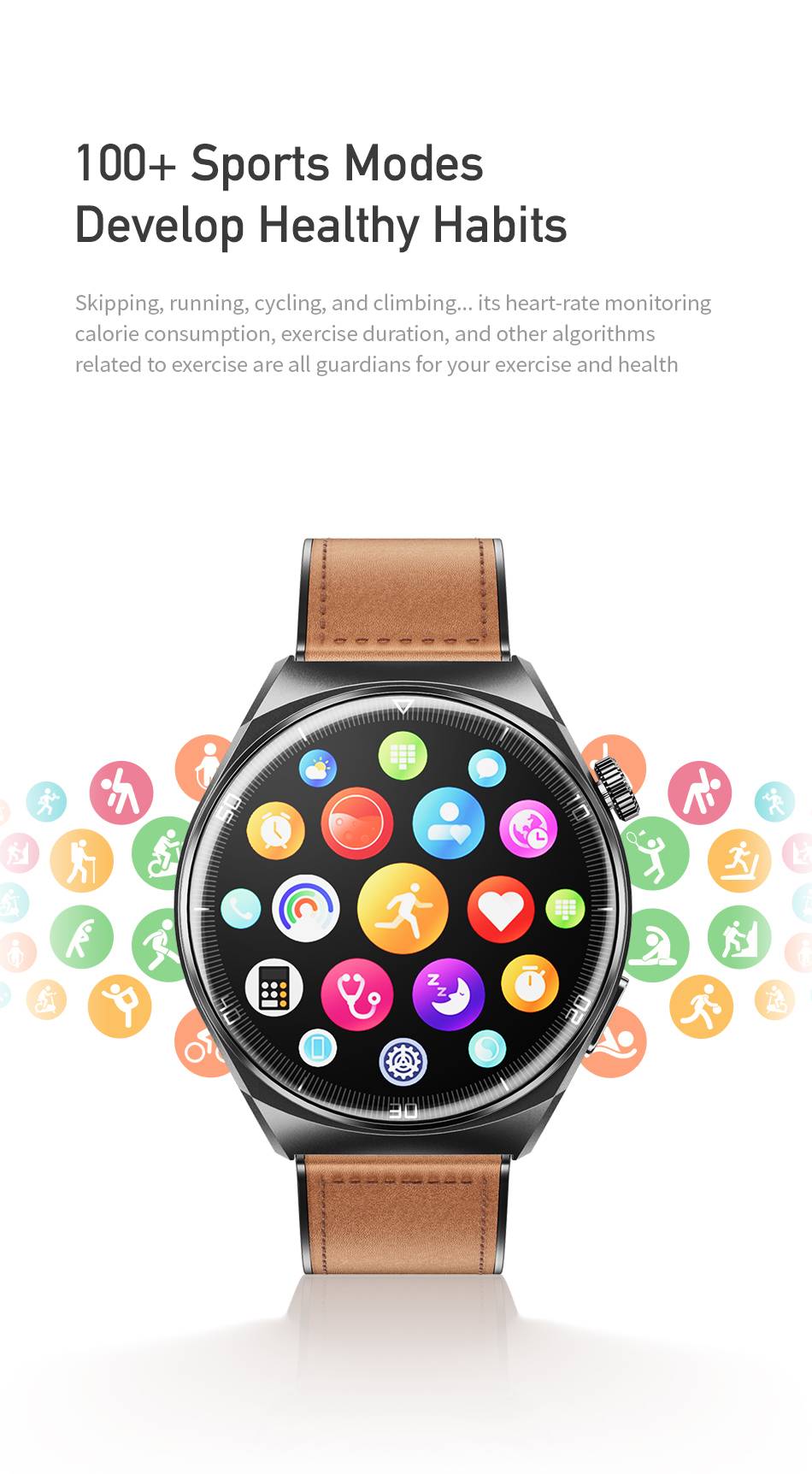 AWEI H27 Smartwatch with Heart Rate Monitoring