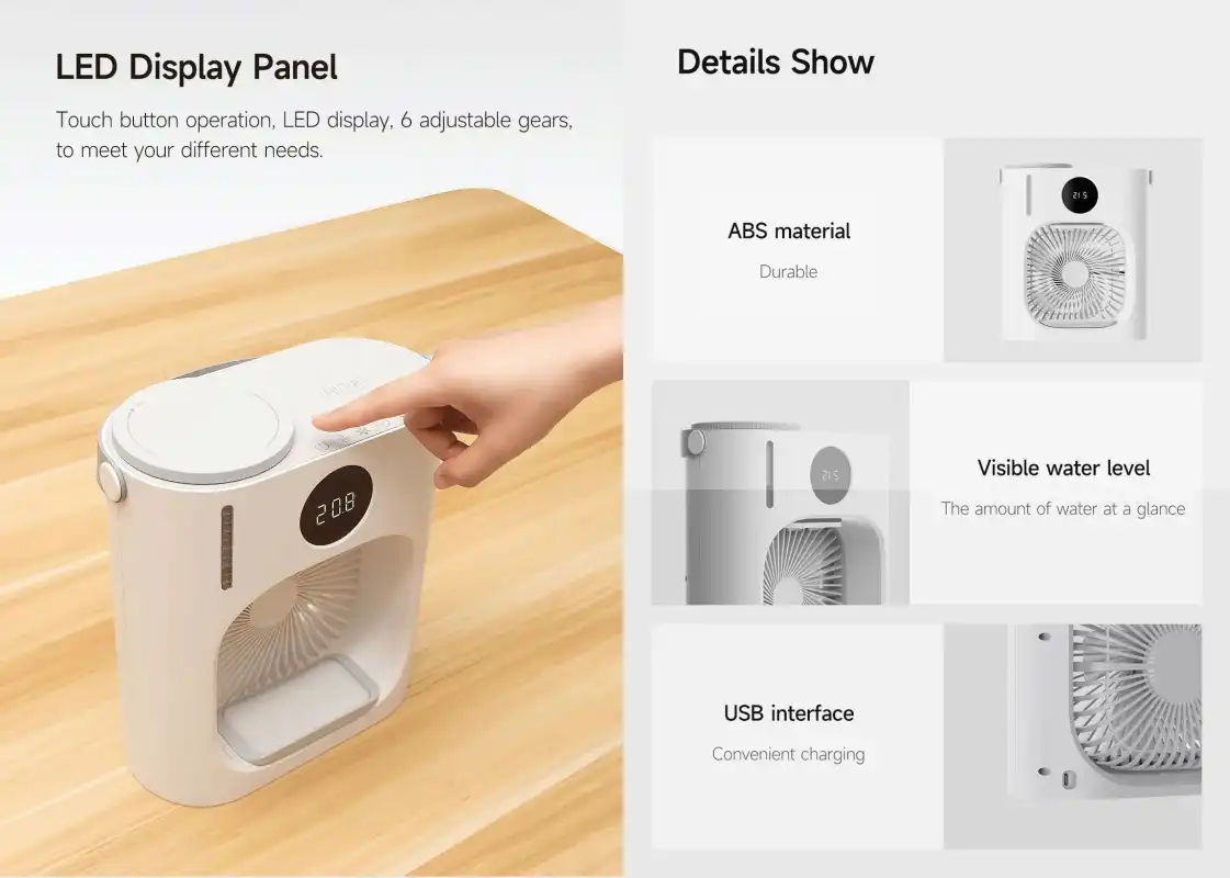 Xiaomi Xiaoda CL08 Mist Cooling Leafless Tower Fan
