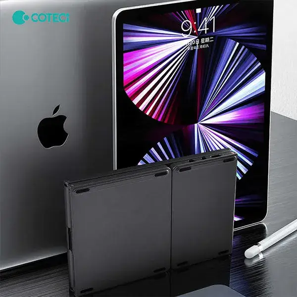 COTECi OF-033 Ultra-Thin 63-Key Tri-Fold Wireless Keyboard with Built-in Touchpad