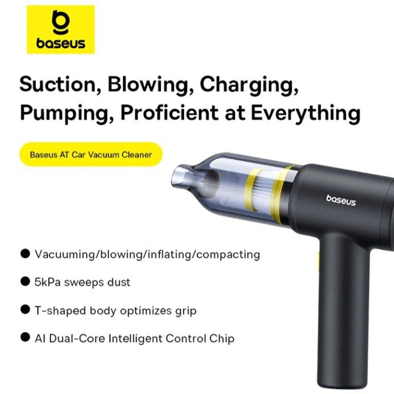 Baseus AT Portable Car Vacuum Cleaner High-Power Handheld Dust Remover