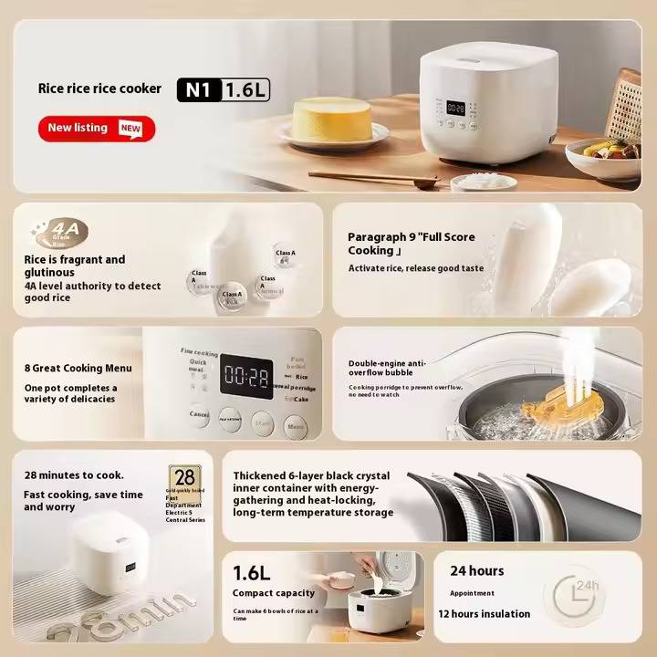 Xiaomi Mijia MFB13B0 N1 Smart Rice Cooker 4L 650W Home Electric Rice Cooker