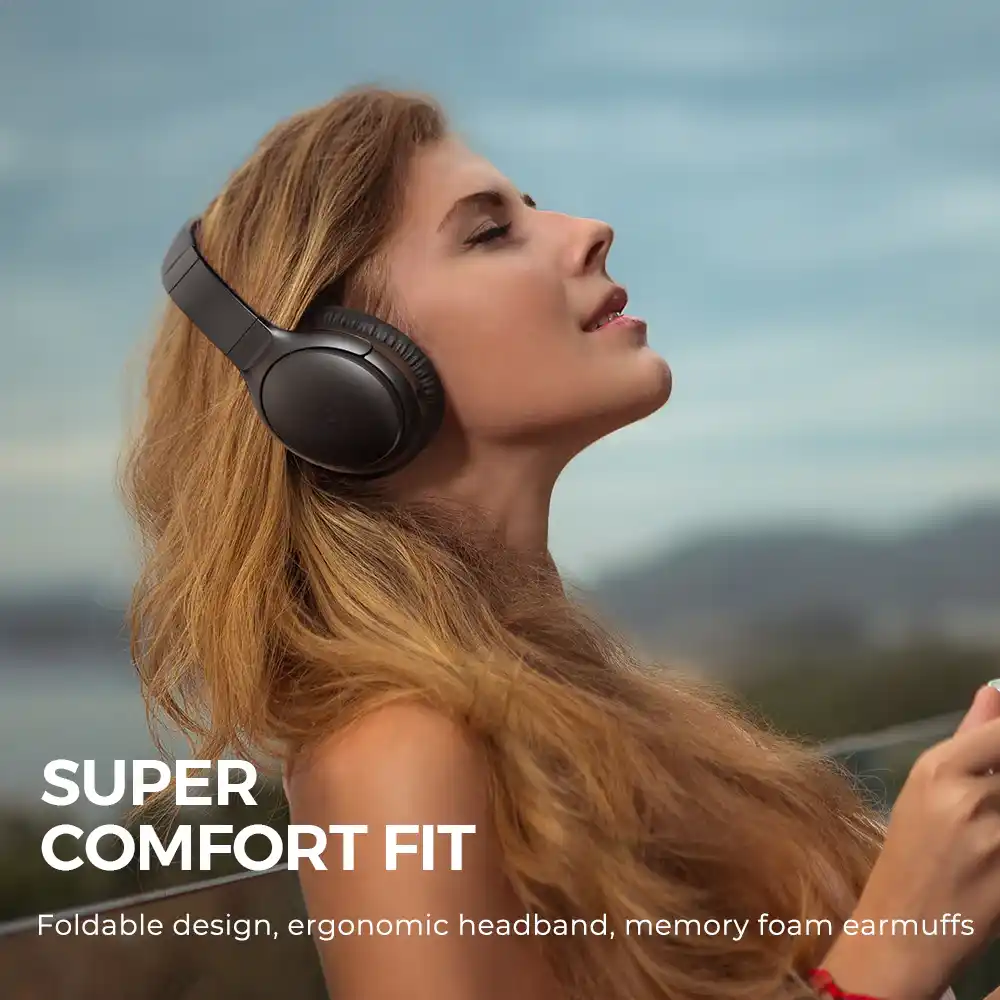  SoundPEATS A6 Hybrid Active Noise Cancelling Over-Ear Headphones