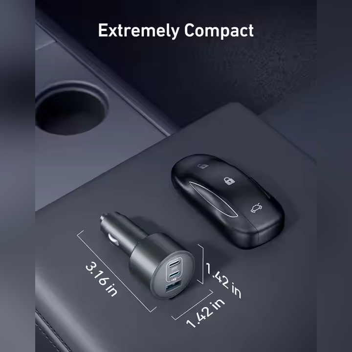 Anker Nano A2737 167.5W Ultra-Fast Car Charger with Dual USB-C & USB-A Ports