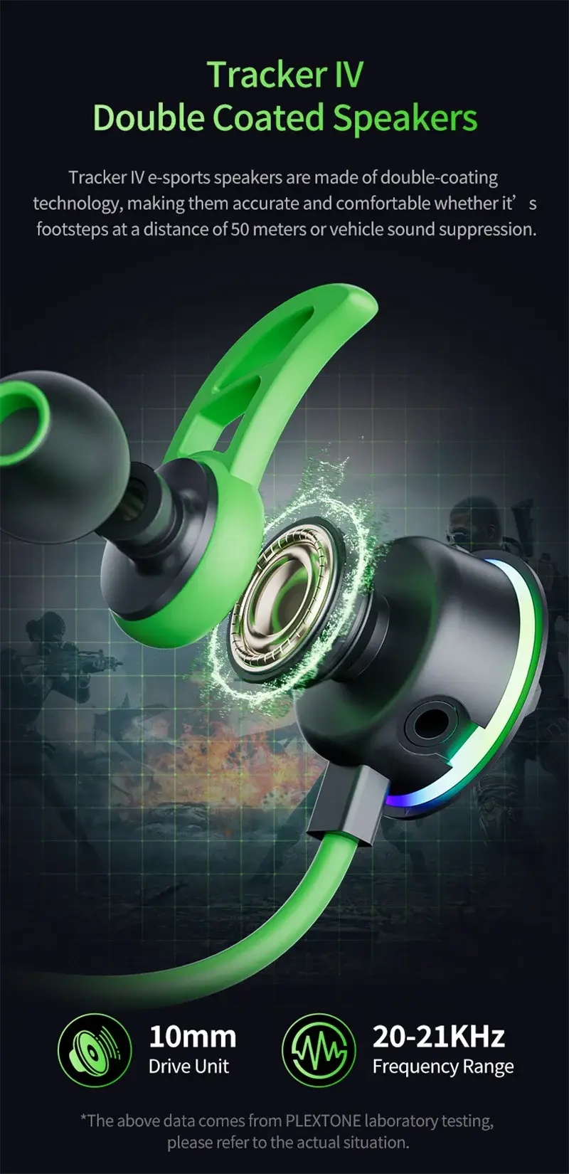 Plextone RX3 PLUS Type-C Wired Gaming Earphones