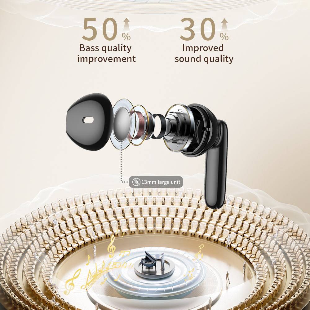 Valdus VNC-300 Bluetooth Earbuds with ANC and 360° Stereo Sound