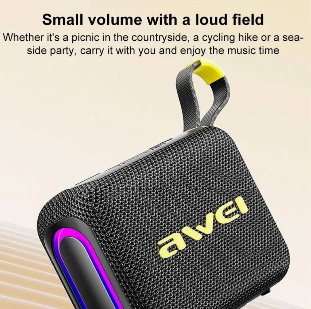 Awei KA20 Portable Wireless Bluetooth Speaker 5.3 Connectivity with RGB Lighting