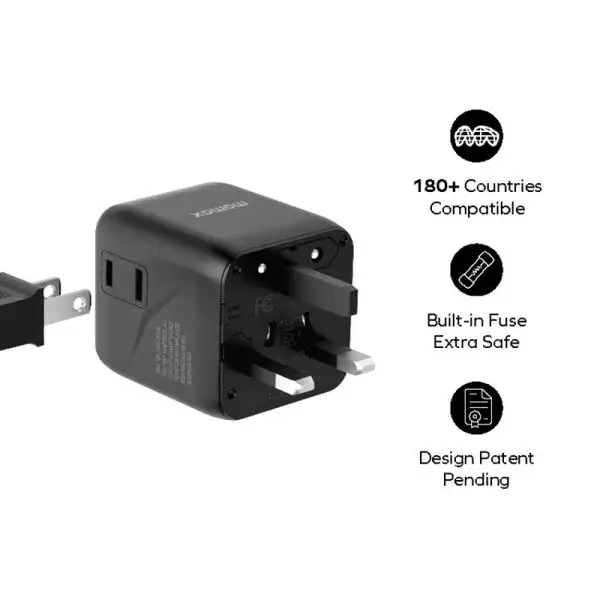 Momax UA19 1-World Universal Travel Adapter