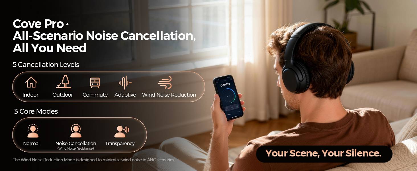 SOUNDPEATS Cove Pro Wireless Over Ear Headphones