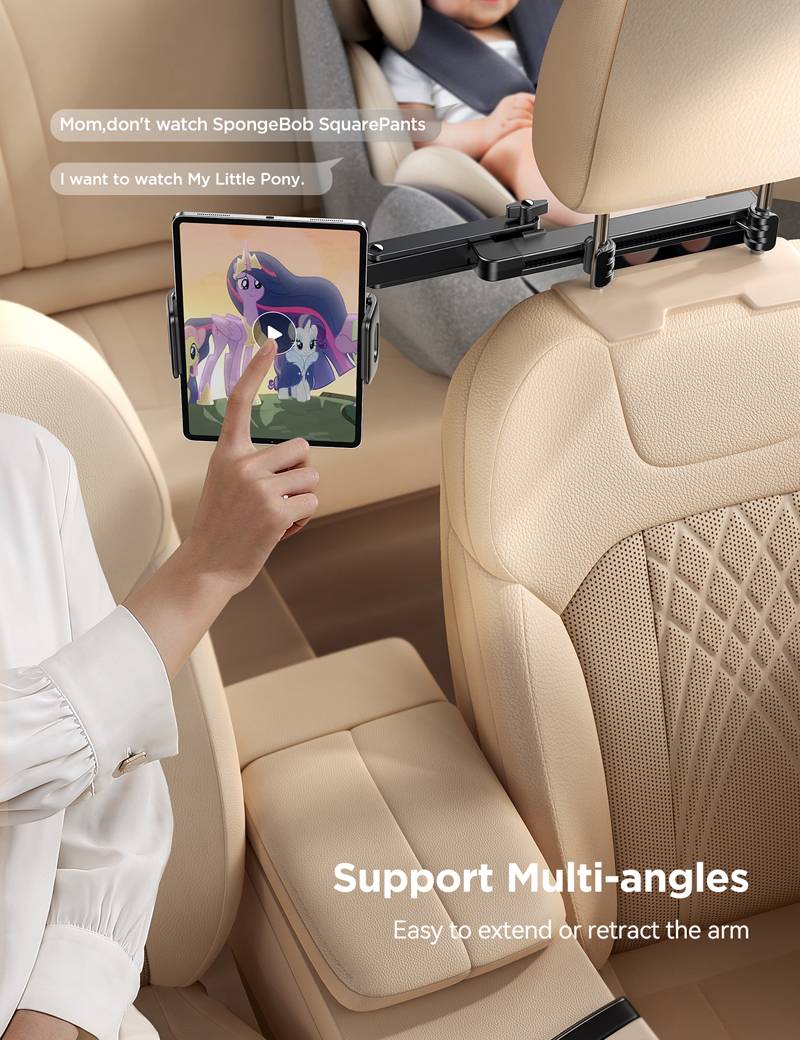 JOYROOM JR-ZS433 Universal Car Headrest Tablet Mount Holder