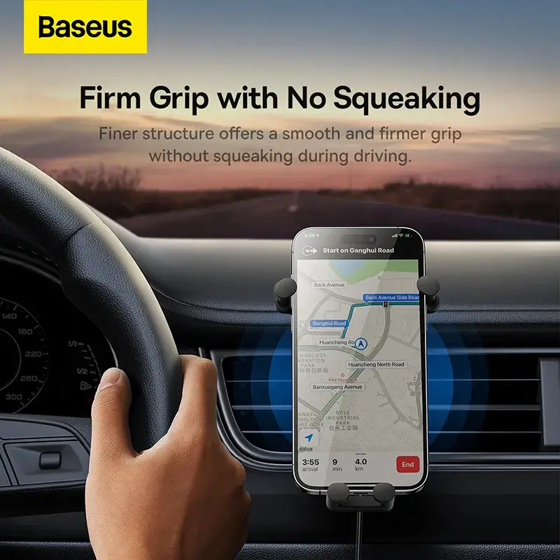 Baseus Stable Gravitational Wireless Car Charger Pro 15W Fast Charging