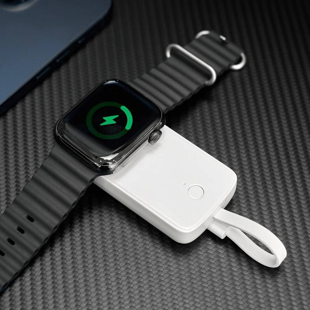 WiWU Ark 2 in 1 Dual Wireless Charging Station for Apple Watch & Qi-Enabled Devices