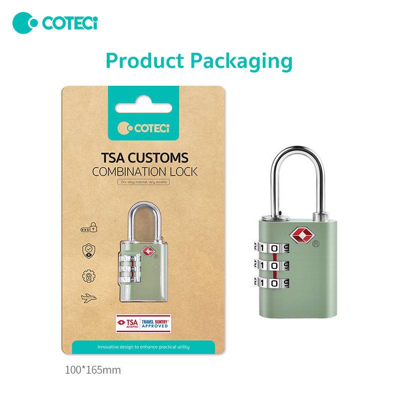 Coteci TR-001 Zinc Alloy TSA-Approved 3-Digit Combination Lock