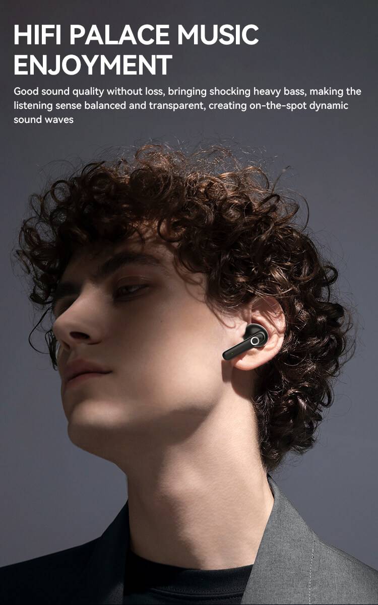 Valdus VTS-200 TWS Bluetooth Earbuds with Fashionable Transparent Charging Case