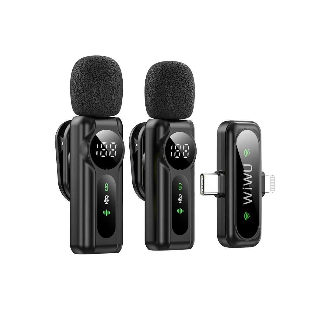 WiWU Wi-WM007 Dual Wireless Lavalier Microphone System