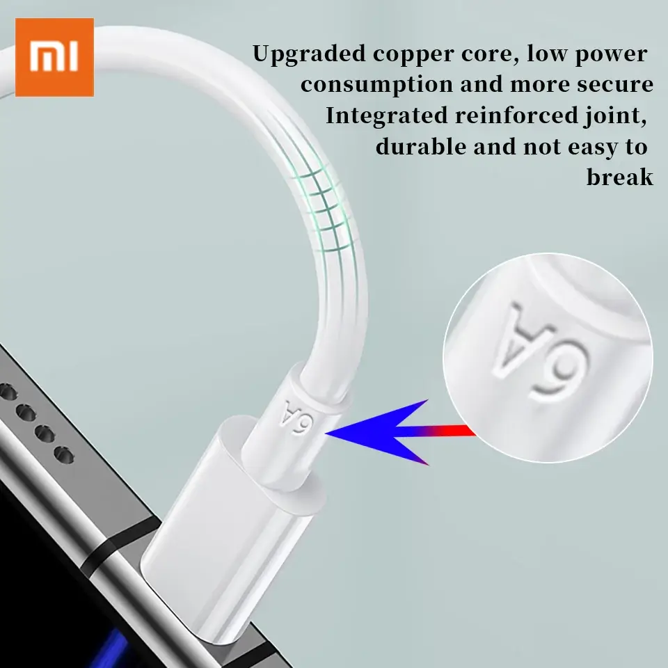 Xiaomi 6A Type-A to Type-C 120W Fast Charging Cable