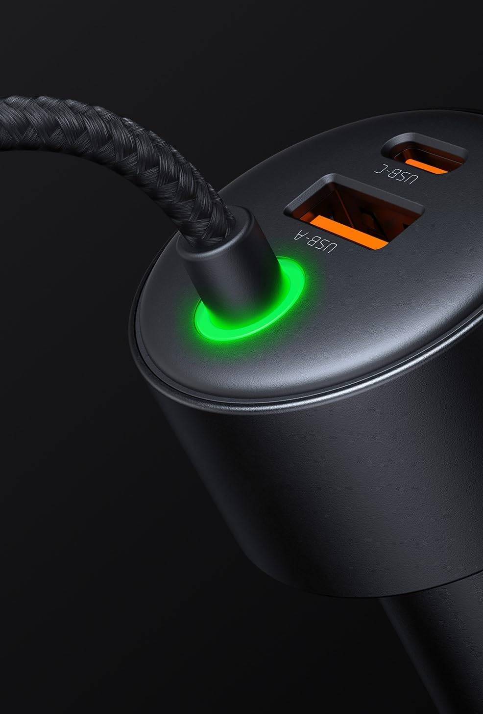 Mcdodo CC-0370 120W Retractable Car Charger with USB-C & Lightning Cables