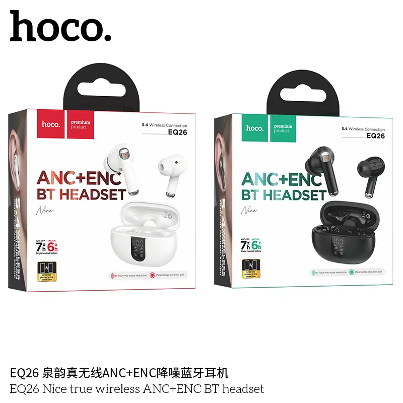 Hoco EQ26 True Wireless ANC+ENC Bluetooth Earbuds